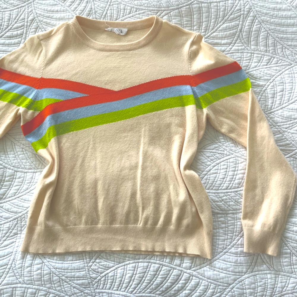 Retro THML soft sweater, polyester from upstate New York.